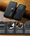 Elegant PU leather case for iPhone 15 Plus with full protection