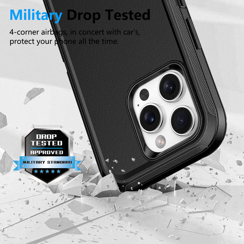 Drop-test certified iPhone 16 Pro Max case for extreme conditions.