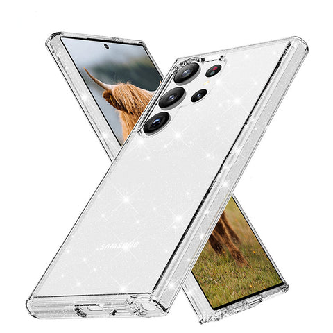 Samsung Galaxy S21 Ultra Case Clear Glitter Case