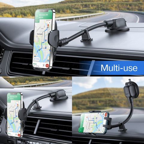 JOYROOM Car Phone Holder with Adjustable Long Arm for Windscreen or Dashboard