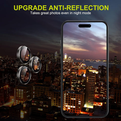 iPhone 15 Pro Camera Lens Protector with Alignment Kit