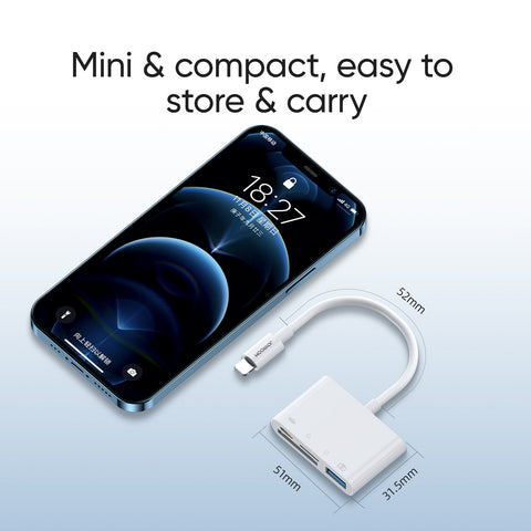 4-in-1 Lightning Card Reader for iPhone/iPad