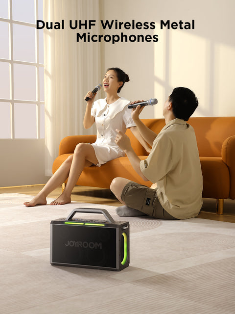 Premium Wireless Speaker with Dual Mic - Karaoke Speaker