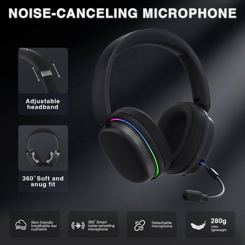 AULA G7 Pro Tri-Mode RGB Wireless Gaming Headset Black G7Pro Black