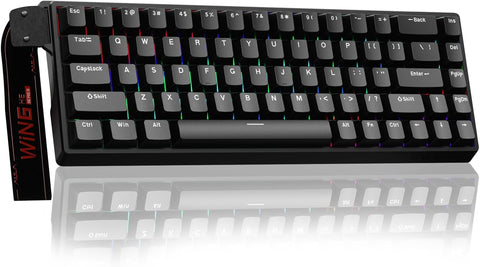 AULA WIN68 HE RGB Hot-Swappable Wired Gaming Keyboard - Black, Greywood Magnetic Switch, 68 keys
