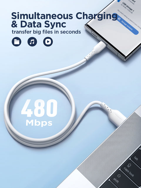 3A USB-A to USB-C Fast Charging Data Cable 1M/3M