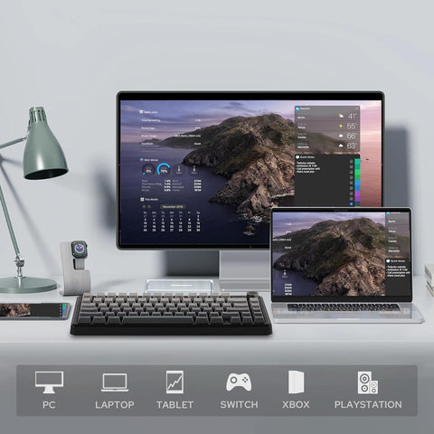 AULA F75 MAX RGB Hot-Swappable Wireless Gaming Keyboard - Star Vector Switch, 80 keys