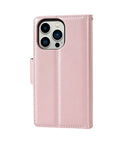 Premium pink leather case for iPhone 16 Pro Max showcasing its stylish design