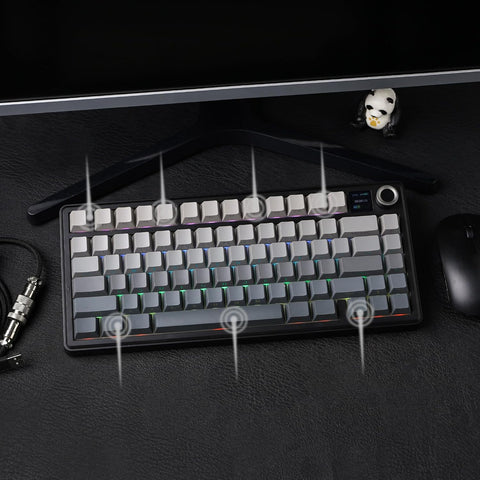 AULA F75 MAX RGB Hot-Swappable Wireless Gaming Keyboard - Star Vector Switch, 80 keys