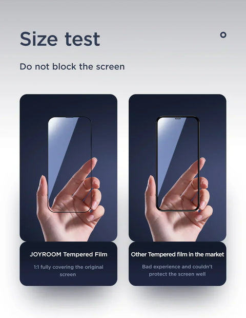 JOYROOM 9D Screen Protector: Edge-to-Edge Protection for iPhone 15 Series