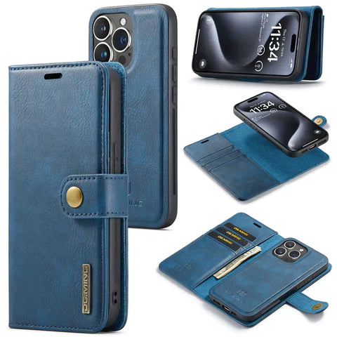 2-in-1 detachable iPhone 14 Pro case with card organizer and protection