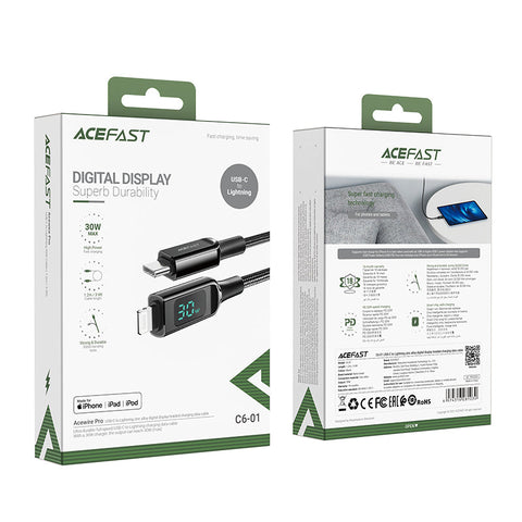 ACEFAST USB-C to Lightning iPhone Fast Charge Cable MFi-Certified 1.2M