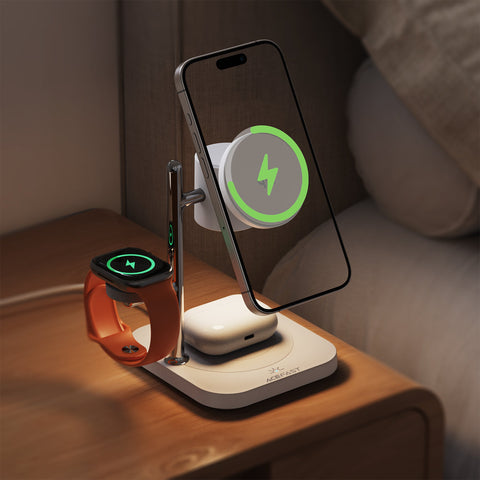 4-in-1 Desktop Wireless Charger with Night Light