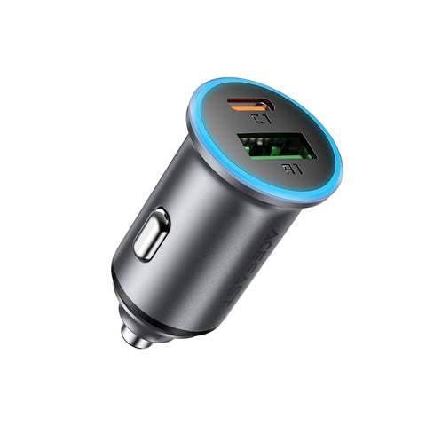 65W (USB-A+USB-C) Dual-Port Car Charger