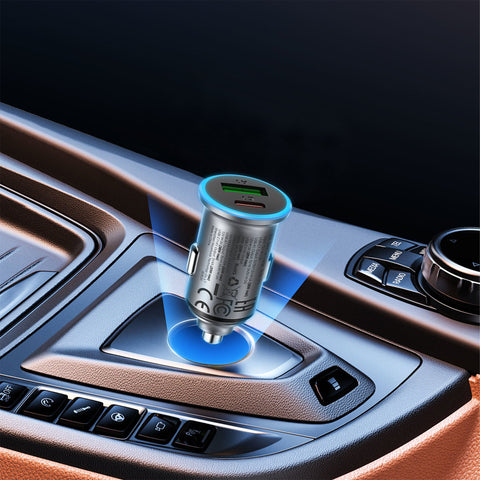 65W (USB-A+USB-C) Dual-Port Car Charger