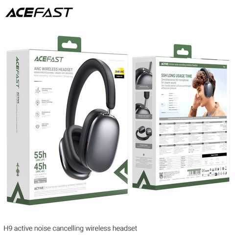 Active Noise Cancelling Wireless Headphones