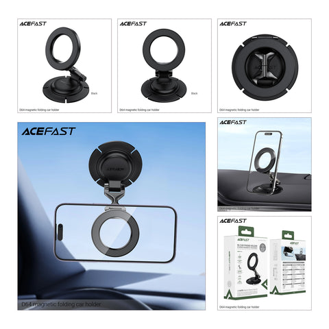 Magnetic Folding Car Phone Holder