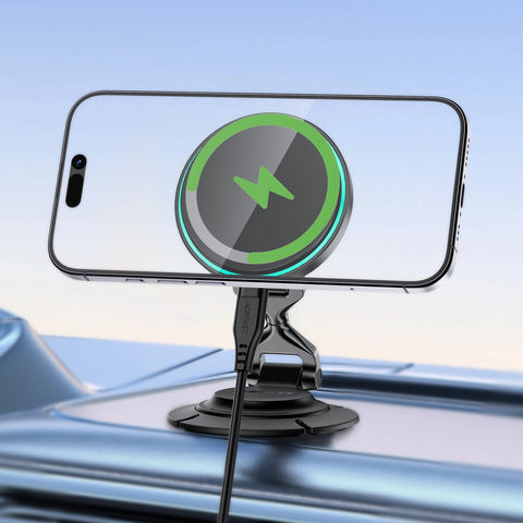 Magnetic Folding Wireless Charging Car Phone Holder