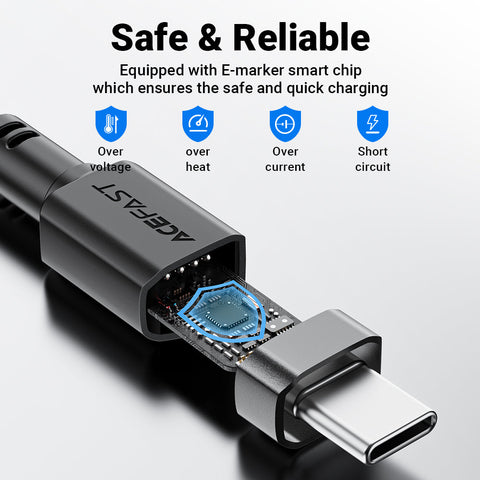 USB-A to Type-C Coiled Cable 1.2M