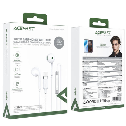 USB-C Half In-ear Wired Earphones with Mic