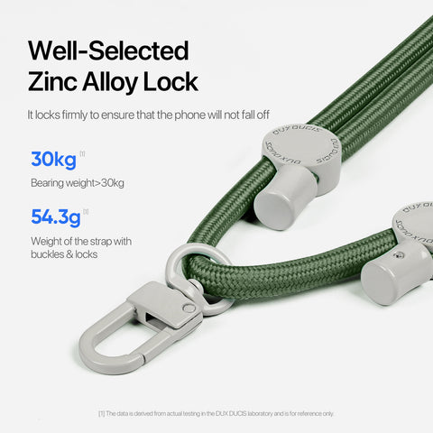 Adjustable Cross-Body Phone Strap - Army Green