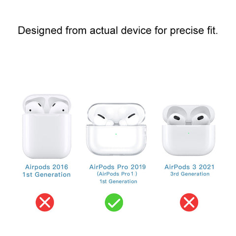 AirPods Case Soft TPU Cover for AirPods Pro (1st Gen 2019)