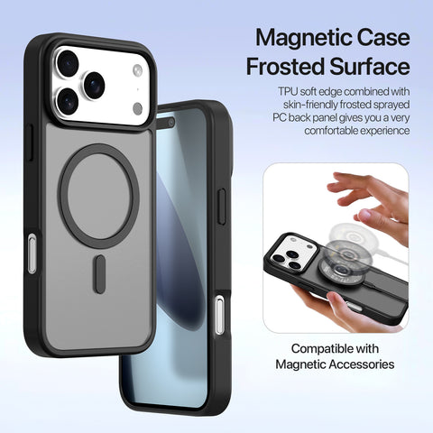 iPhone 17 Pro Max PU Leather Wallet Case with Zip & Magnetic Cover