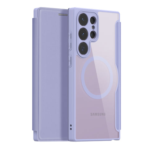 Samsung S23 Ultra Folio Case with MagSafe and Card Holder - Purple