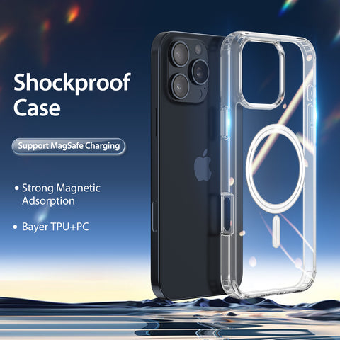 iPhone 16 Pro clear case showcasing anti-yellowing feature