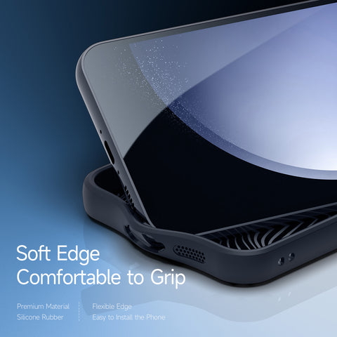 Easy to install Samsung Galaxy S23 FE case with soft edge