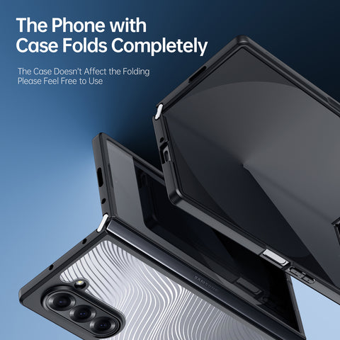 Stylish clear case for Samsung Galaxy Z Fold 6