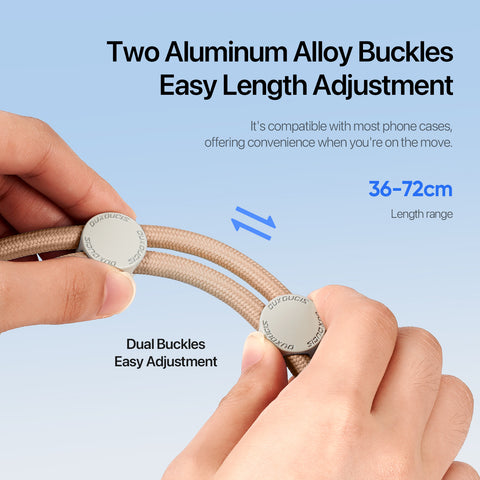 Adjustable Cross-Body Phone Strap - Amber Color