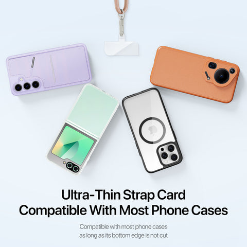 Adjustable Cross-Body Phone Strap - Amber Color