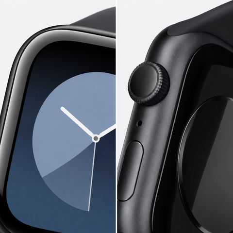 Apple Watch Series 11 42mm - Jet Black Aluminium Case GPS Sport Band (S/M)