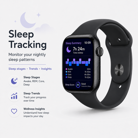 Apple Watch Series 11 42mm - Jet Black Aluminium Case GPS Sport Band (S/M)
