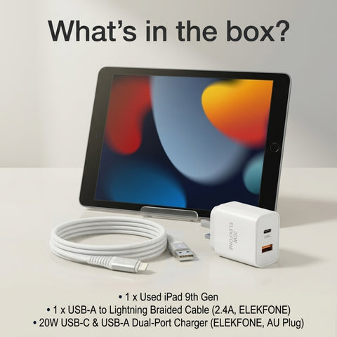 Apple iPad 9th Gen 10.2-inch Wi-Fi 256GB (Used, Excellent Condition)