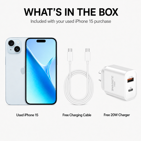 Apple iPhone 15 128GB - Blue (Used, Excellent Conditions)