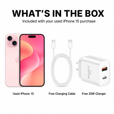 Apple iPhone 15 128GB - Pink (Used, Excellent Conditions)