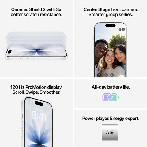 Apple iPhone 17 256GB (White) - Open Box, Activated - Dual SIM