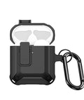 Wireless charging compatible black case for AirPods 1/2