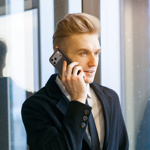 iPhone 17 Pro Max PU Leather Wallet Case with RFID Blocking & Stand