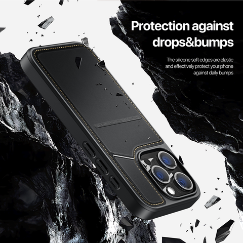 Durable iPhone 16 Pro case with card holder