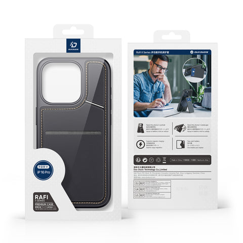 Convenient iPhone 16 Pro case with built-in card holder