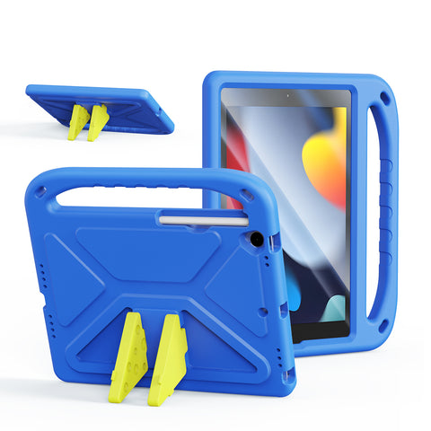 iPad 7/8/9 10.2 Kids Protective EVA Case with Handle, Kickstand & Stylus Holder