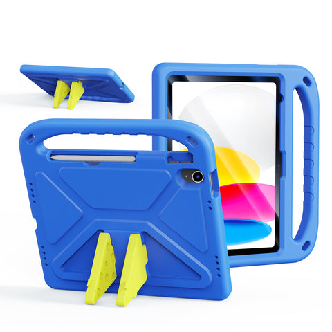 iPad 10 2022 / iPad 11 2025 Kids Drop-Proof EVA Case with Handle & Dual-Angle Stand