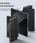 Sleek leather case for Samsung Galaxy Z Fold 6 with card pocket