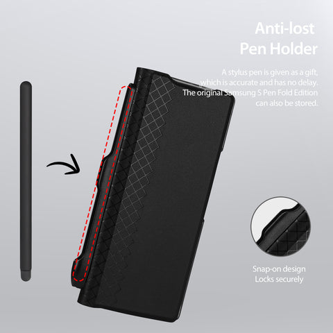 Samsung Galaxy Z Fold 6 case with pen holder for S Pen Fold Edition