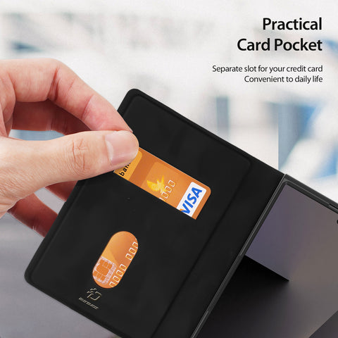Samsung Galaxy Z Fold8 Wallet Case with Card Holder & Kickstand