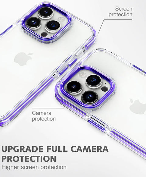 Clear Shock-proof Case for iPhone 15 Pro Max camera protection