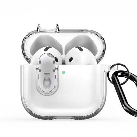 AirPods 4 Clear Case with Wireless Charging Support